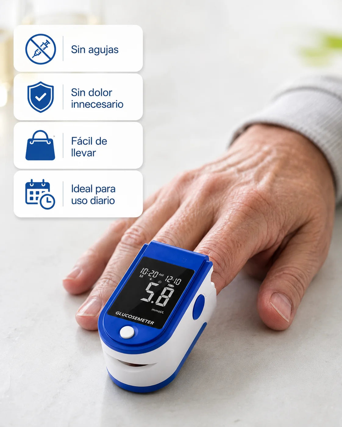 GlucoMax™ Original | Sin Punciones Ni Agujas