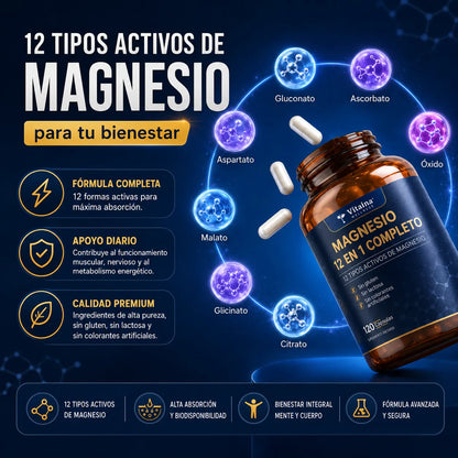 Magnesio 12 en 1 Complex