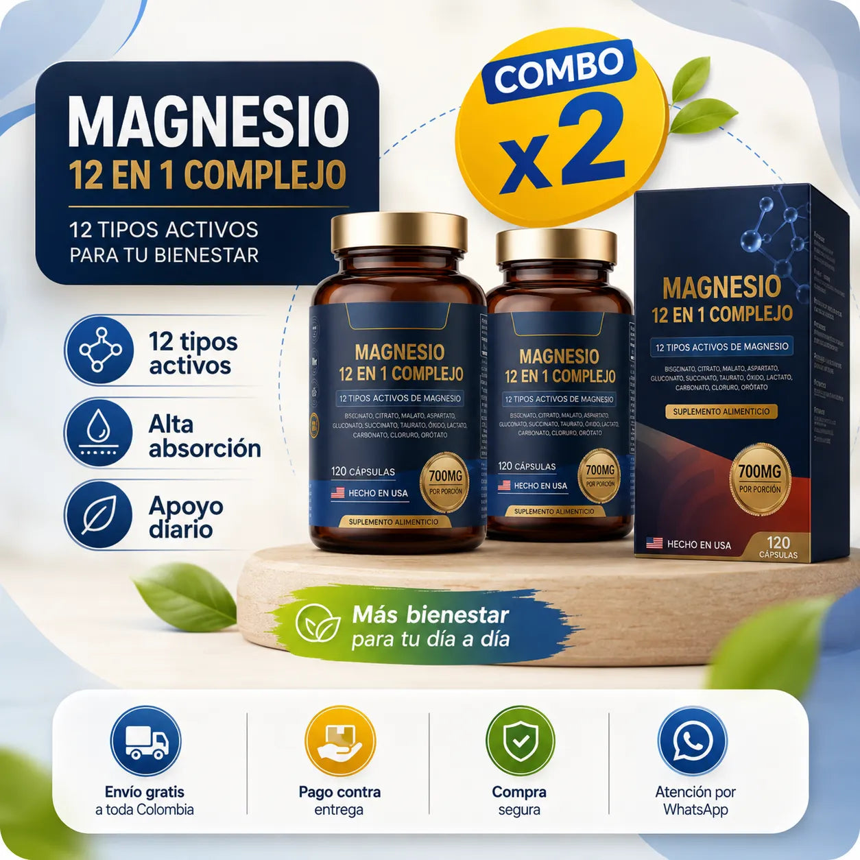 Magnesio 12 en 1 Complex