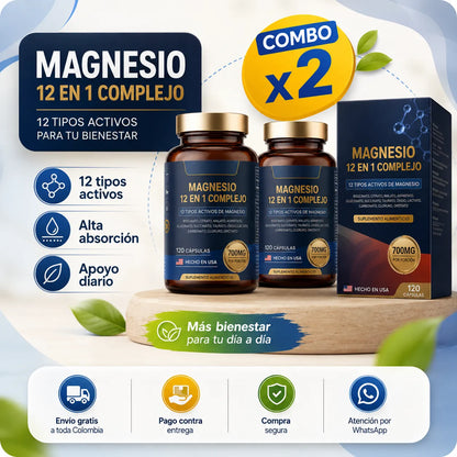 Magnesio 12 en 1 Complex
