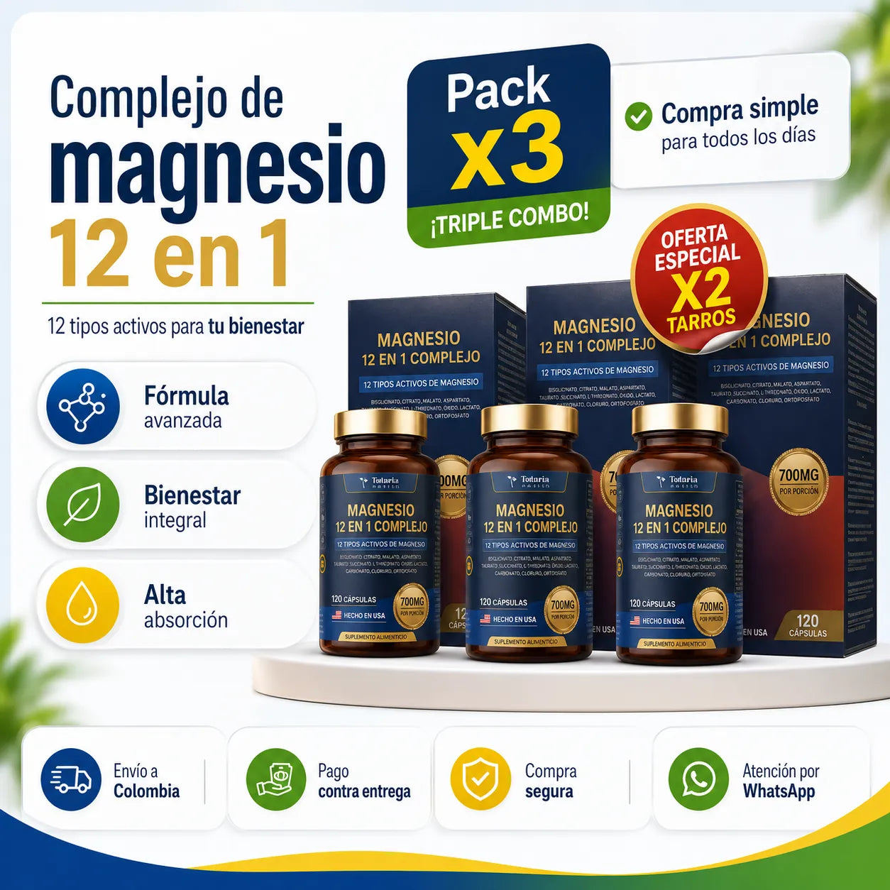 Magnesio 12 en 1 Complex
